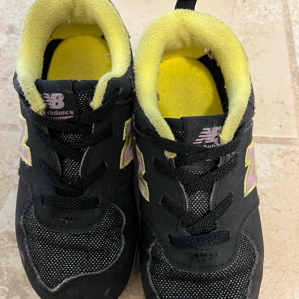 New Balance Black and Yellow Athletic Sneakers